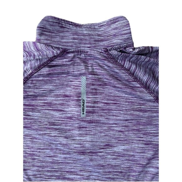 HEAD Women's PURPLE 1/2 Zip Pullover Long Sleeve Top Size Large Warm Up Tennis - Picture 7 of 8
